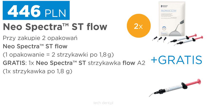 Neo Spectra ST flow / 2 x 1,8g (dowolne kolory) + GRATIS: Neo Spectra flow 1x1,8g (A2)