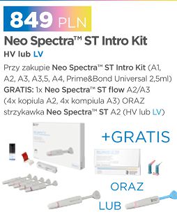 Neo Spectra ST Intro Kit HV lub LV + GRATIS: 1 x Neo Spectra ST 3g A2 HV lub LV oraz Neo Spectra ST flow (4 x 0.25g A2, 4 x 0,25g A3)